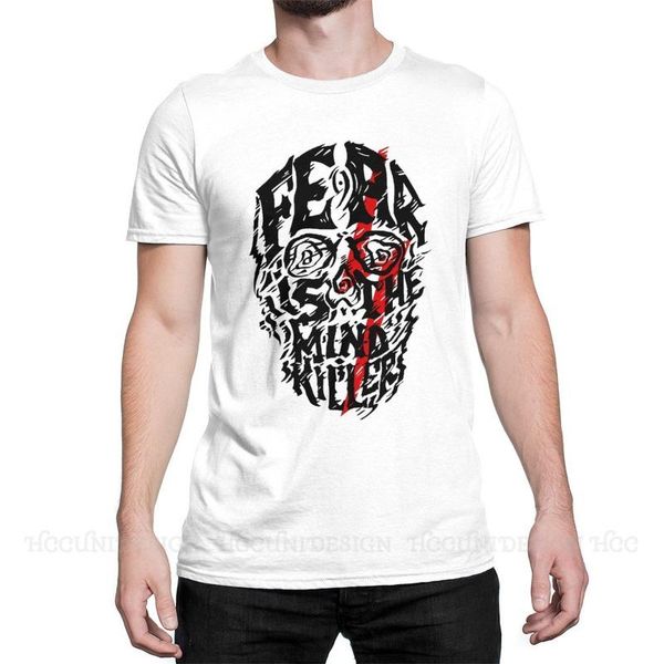 men's t-shirts fear is the mind killer print cotton t-shirt camiseta hombre dune frank herbert tv men fashion streetwear shirt, White;black
men's t-shirts fear is the mind killer print cotton t-shirt camiseta hombre dune frank herbert tv men fashion streetwear shirt, White;black