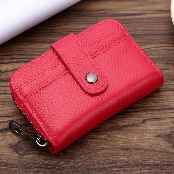 card holders fashion rfid mini wallet women id genuine leather bank holder for men coin purse small red, Brown;gray
card holders fashion rfid mini wallet women id genuine leather bank holder for men coin purse small red, Brown;gray