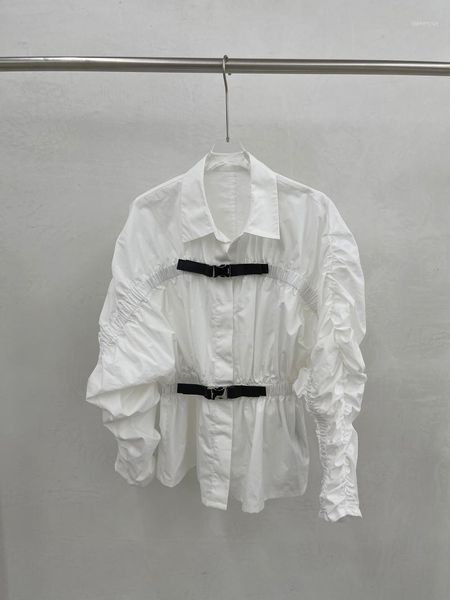 women's blouses & shirts 2021 women fashion long-sleeved casual pleated button-down shirt 0821, White
women's blouses & shirts 2021 women fashion long-sleeved casual pleated button-down shirt 0821, White