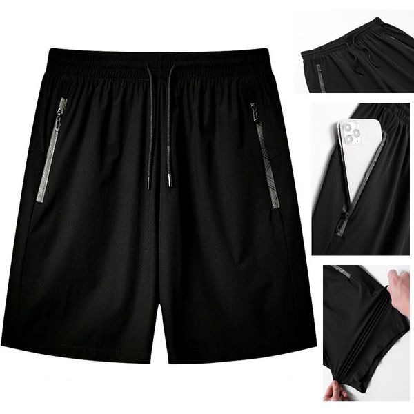 men's shorts middle-aged casual five pants speed dry beach male running training surf, White;black
men's shorts middle-aged casual five pants speed dry beach male running training surf, White;black