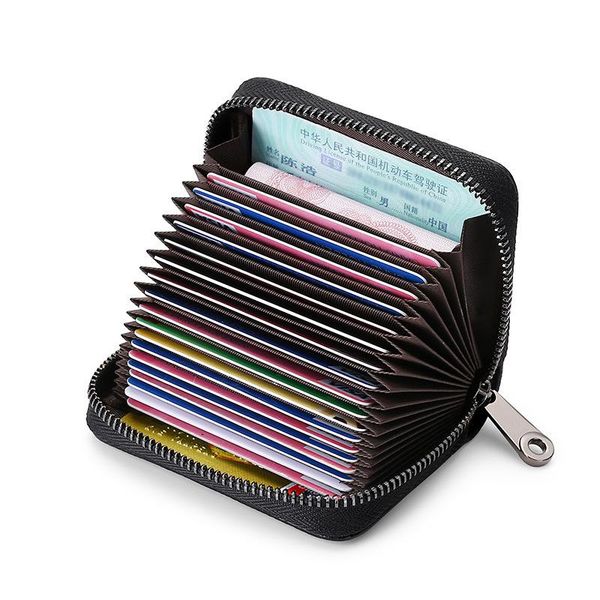 card holders genuine leather rfid women's zipper wallet small change purse for female short wallets with woman, Brown;gray
card holders genuine leather rfid women's zipper wallet small change purse for female short wallets with woman, Brown;gray