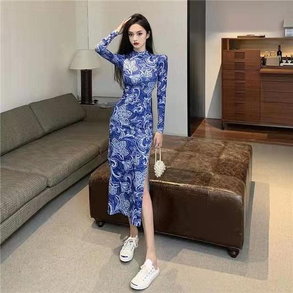 ethnic clothing blue and white porcelain ladies chinese style qipao elegant cheongsam traditional for women evening dresses, Red
ethnic clothing blue and white porcelain ladies chinese style qipao elegant cheongsam traditional for women evening dresses, Red
