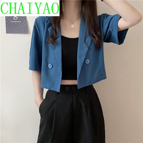 women's suits & blazers black blazer coat summer thin 2021 street blowing casual short sleeve suit loose jacket, White;black
women's suits & blazers black blazer coat summer thin 2021 street blowing casual short sleeve suit loose jacket, White;black
