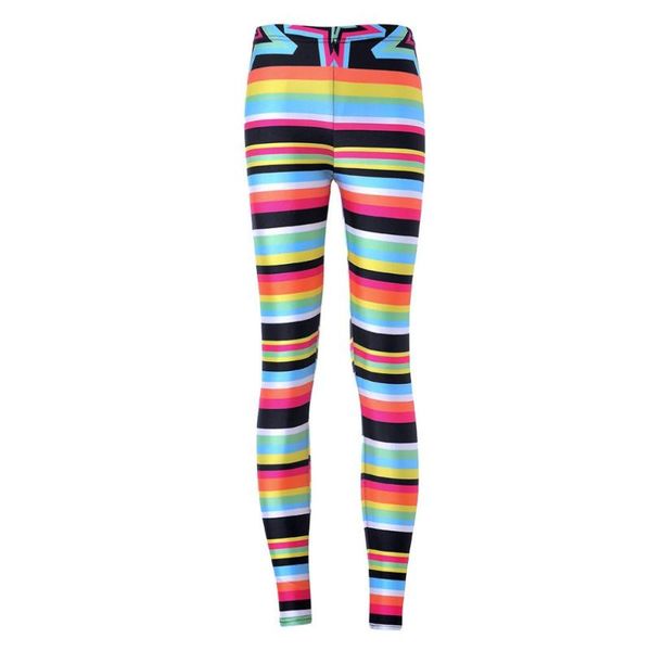 women's leggings fashion women rainbow stripes print slim fit thin elastic polyester party pants casual trousers drop, Black
women's leggings fashion women rainbow stripes print slim fit thin elastic polyester party pants casual trousers drop, Black