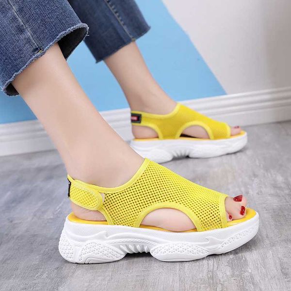 sandals mesh wedge sport women breathable hook loop peep toe platform summer casual thick sole beach shoes ltsh, Black
sandals mesh wedge sport women breathable hook loop peep toe platform summer casual thick sole beach shoes ltsh, Black