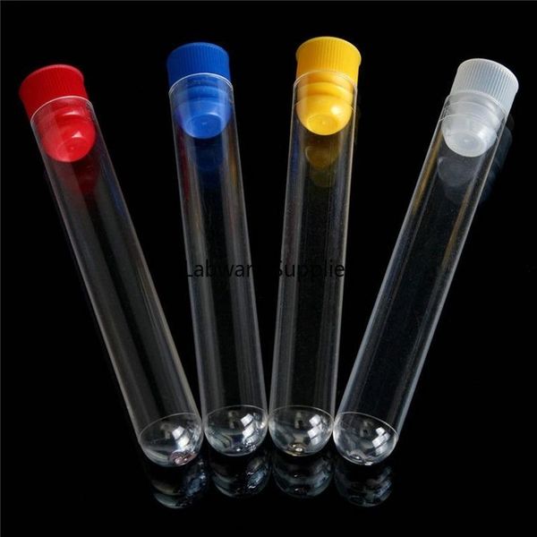 lab supplies 50/100pcs length 60mm to 150mm clear plastic test tubes with colorful ser push cap for experiments
lab supplies 50/100pcs length 60mm to 150mm clear plastic test tubes with colorful ser push cap for experiments
