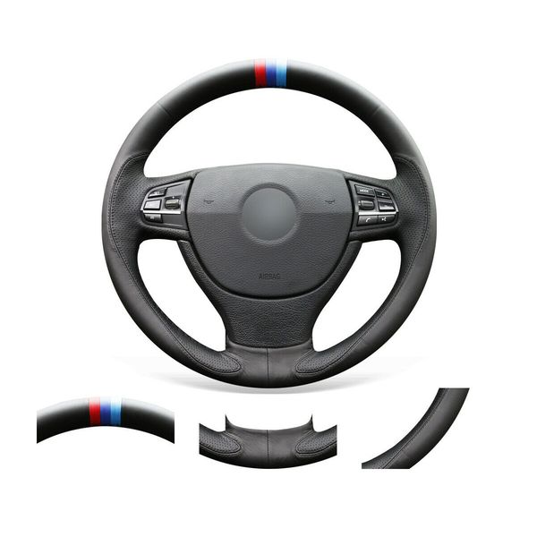 diy hand stitched soft non-slip black leather steering wheel cover for bmw 5 series f10 f07 f11 7series
diy hand stitched soft non-slip black leather steering wheel cover for bmw 5 series f10 f07 f11 7series