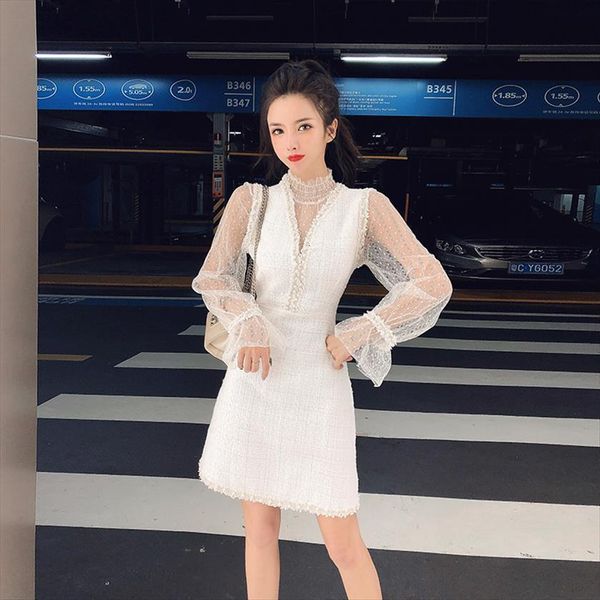 elegant lace two piece sweet women tracksuits sets stand collar flare sleeve pearl shirt waist beaded tweed slim mini dress, Gray
elegant lace two piece sweet women tracksuits sets stand collar flare sleeve pearl shirt waist beaded tweed slim mini dress, Gray
