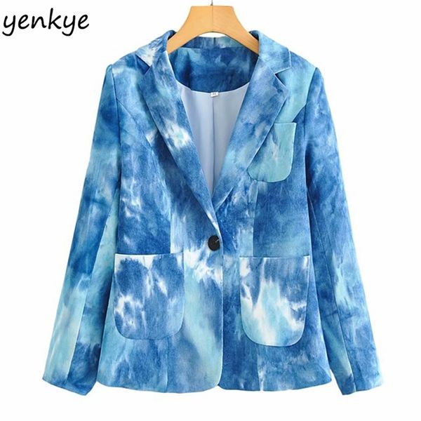 fall women blue tie-dye corduroy blazer mujer long sleeve notched collar single button fashion office blazers autumn suits 210514, White;black
fall women blue tie-dye corduroy blazer mujer long sleeve notched collar single button fashion office blazers autumn suits 210514, White;black