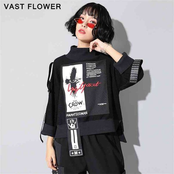 print letter pattern sweatshirt women hoodies korean fashion pullover patchwork ribbon loose casual clothes spring autumn 210805, Black
print letter pattern sweatshirt women hoodies korean fashion pullover patchwork ribbon loose casual clothes spring autumn 210805, Black