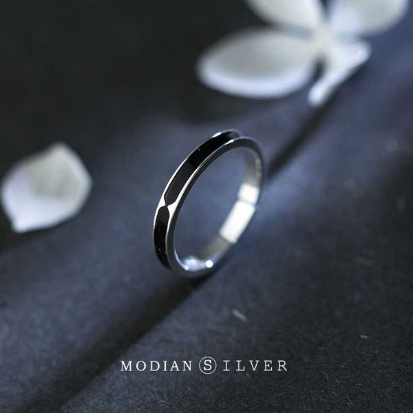 fashion simple black ring for women genuine 925 sterling silver open adjustable finger korea style fine jewelry gift 210707
fashion simple black ring for women genuine 925 sterling silver open adjustable finger korea style fine jewelry gift 210707