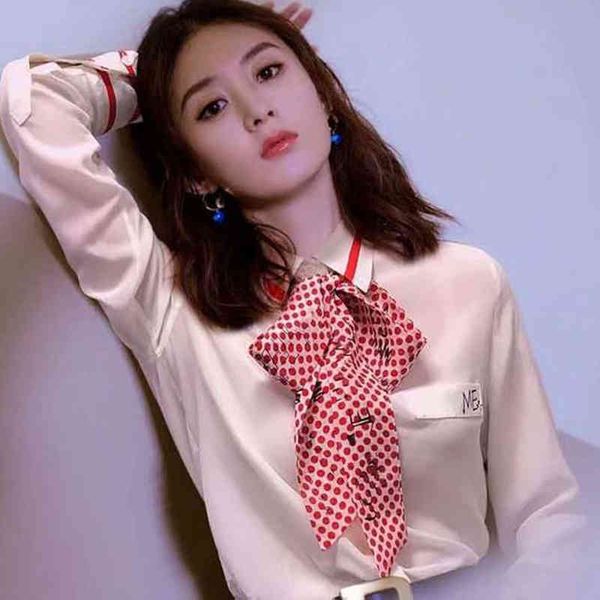 autumn style printing letters bow balls knot silk sleeve single shirt of women clothes quality temperament, White;black
autumn style printing letters bow balls knot silk sleeve single shirt of women clothes quality temperament, White;black