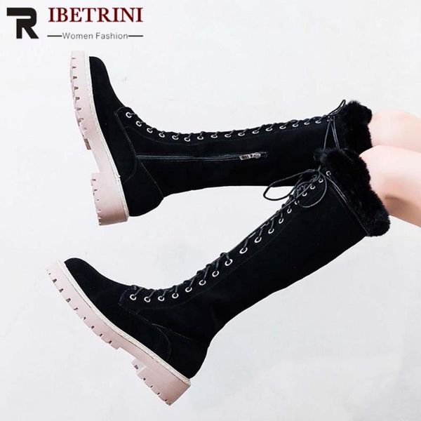 boots ribetrini arrival women shoes solid lace up platform mid calf snow black warm plush casual winter
boots ribetrini arrival women shoes solid lace up platform mid calf snow black warm plush casual winter