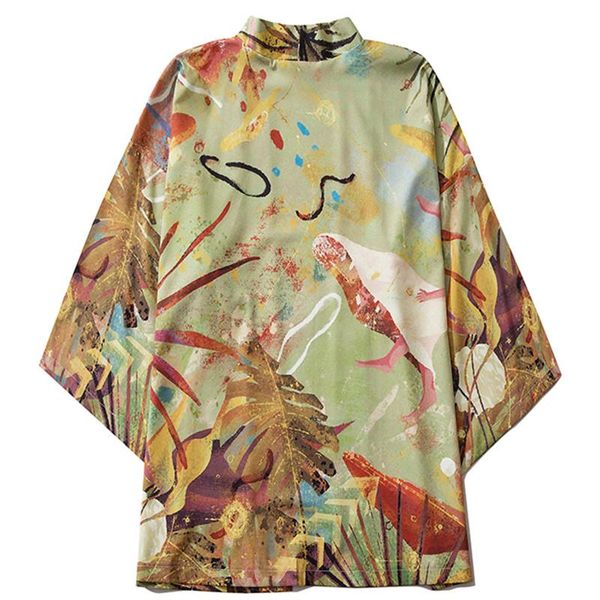 men women thin casual coat summer jacket vintage clothing traditional mural japanese kimonos cardigan streetwear yukata ethnic, Red
men women thin casual coat summer jacket vintage clothing traditional mural japanese kimonos cardigan streetwear yukata ethnic, Red