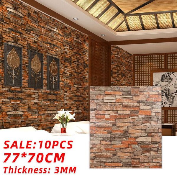 wallpapers 10pcs 3d brick wall panel self adhesive foam wallpaper living room stickers retro bedroom kids papers home decor 
wallpapers 10pcs 3d brick wall panel self adhesive foam wallpaper living room stickers retro bedroom kids papers home decor