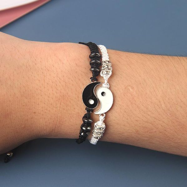 charm bracelets 2 piece couple bracelet tai chi pulseras de pareja handmade bransoletki personalized jewelry gift men and women, Golden;silver
charm bracelets 2 piece couple bracelet tai chi pulseras de pareja handmade bransoletki personalized jewelry gift men and women, Golden;silver