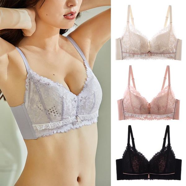 bras underwear for women without steel ring gather up the air vent on thin cup to receive auxiliary breast bra lace, Red;black
bras underwear for women without steel ring gather up the air vent on thin cup to receive auxiliary breast bra lace, Red;black