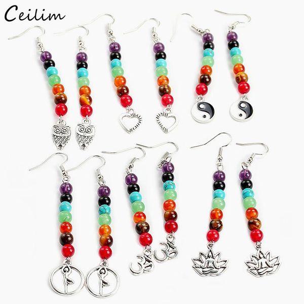 dangle & chandelier vintage 7 chakra long drop earrings for women 2021 natural stone beads reiki healing yoga earring ethnic casual jewelry, Silver
dangle & chandelier vintage 7 chakra long drop earrings for women 2021 natural stone beads reiki healing yoga earring ethnic casual jewelry, Silver