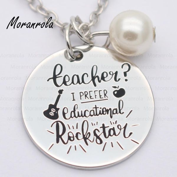 pendant necklaces arried "teacher i prefer the term educational rockstar"copper necklace &keychain,charm,teacher graduation gift, Silver
pendant necklaces arried "teacher i prefer the term educational rockstar"copper necklace &keychain,charm,teacher graduation gift, Silver