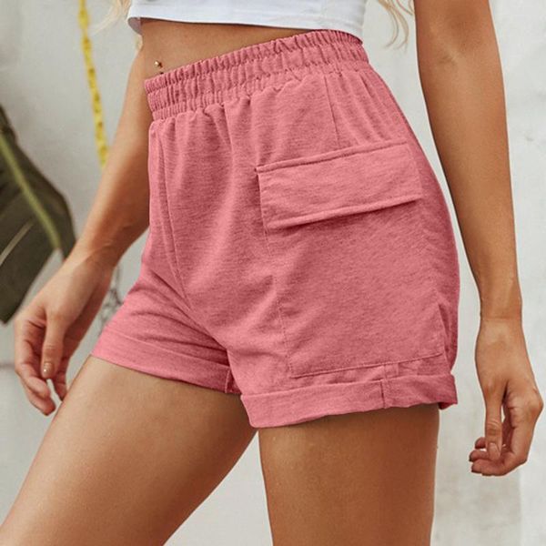 women's shorts summer women casual soft comfy solid color high elasticity activewear lounge with pockets refreshing, White;black
women's shorts summer women casual soft comfy solid color high elasticity activewear lounge with pockets refreshing, White;black