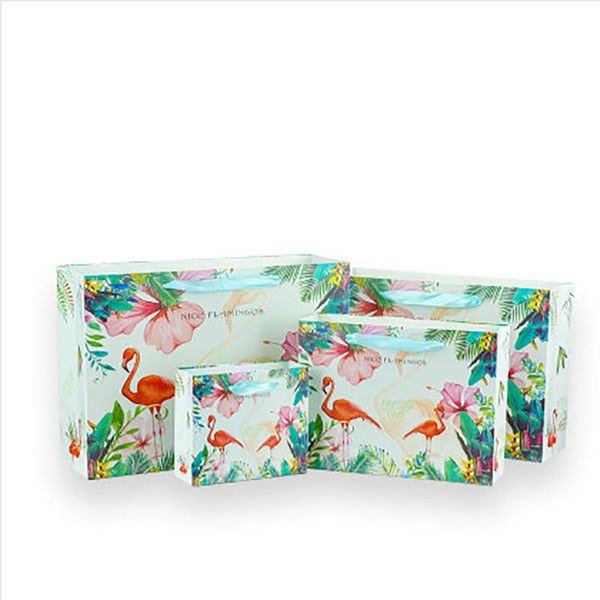gift wrap 5pcs flamingo paper bags everyday series sweet chocolate candy packing papercard bag holder ribbon handles
gift wrap 5pcs flamingo paper bags everyday series sweet chocolate candy packing papercard bag holder ribbon handles