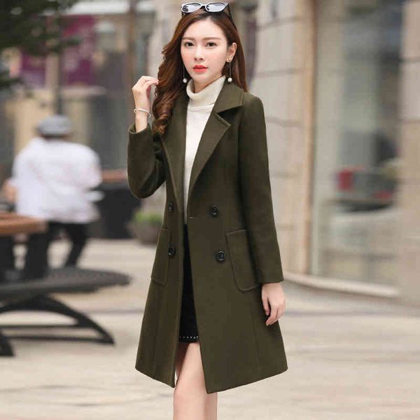 wool coat female winter fashion long outwear woolen slim suit-dress parka overcoat women's jacket casacos mujer, Black
wool coat female winter fashion long outwear woolen slim suit-dress parka overcoat women's jacket casacos mujer, Black