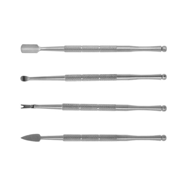 nail files 4pcs stainless steel push ear spoon dead skin fork pick cuticle pusher remover cutter nipper clip
nail files 4pcs stainless steel push ear spoon dead skin fork pick cuticle pusher remover cutter nipper clip