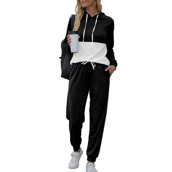 women's two piece pants autumn and winter women loose leisure hoodie suit sweatshirt + 2 set tracksuit, White
women's two piece pants autumn and winter women loose leisure hoodie suit sweatshirt + 2 set tracksuit, White