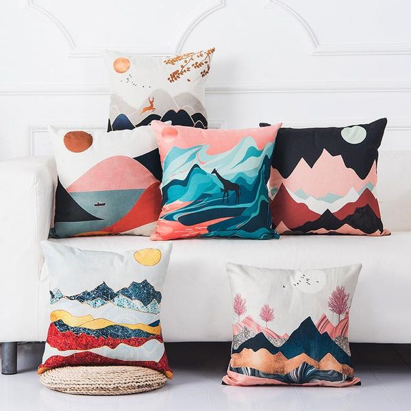 cushion/decorative pillow mountain tree sunrise oil painting cushion cover decorative for home sofa chair decor kussenhoes housse de coussin
cushion/decorative pillow mountain tree sunrise oil painting cushion cover decorative for home sofa chair decor kussenhoes housse de coussin