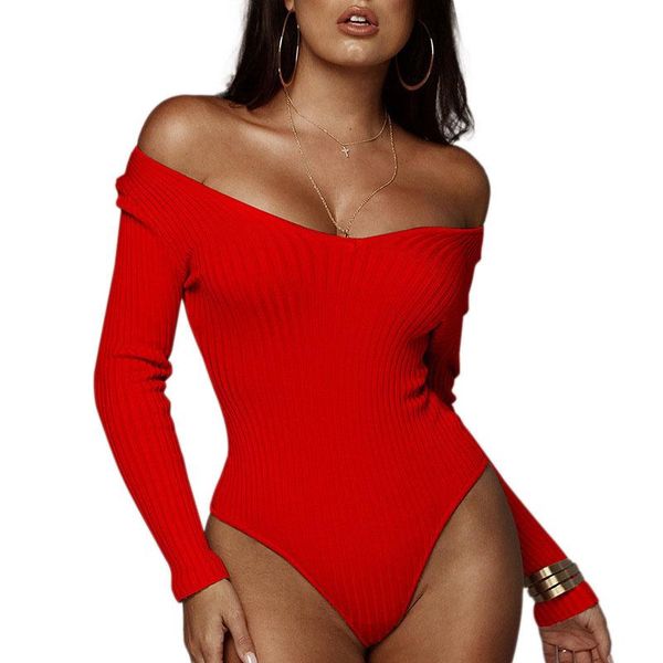 women's jumpsuits & rompers women knitted bodysuit off shoulder long sleeve short romper jumpsuit stretch leotard ladies, Black;white
women's jumpsuits & rompers women knitted bodysuit off shoulder long sleeve short romper jumpsuit stretch leotard ladies, Black;white
