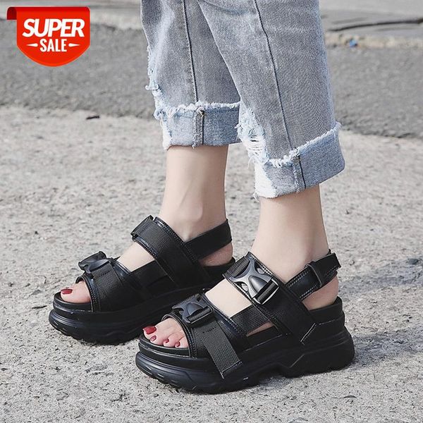 summer women platform sandals fashion buckle design white 7cm increasing thick sole casual shoes female #0y9n, Black
summer women platform sandals fashion buckle design white 7cm increasing thick sole casual shoes female #0y9n, Black