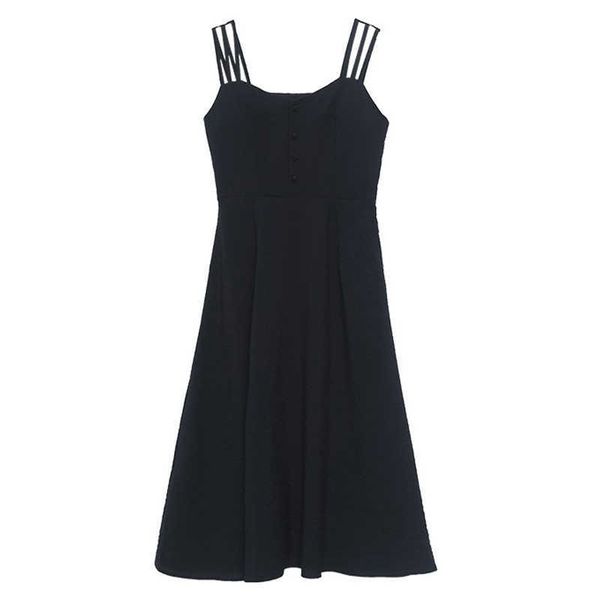 perhaps u black strap sleeveless button v neck a line empire midi dress mid calf summer solid casual elegant beach d0193 210529, Black;gray
perhaps u black strap sleeveless button v neck a line empire midi dress mid calf summer solid casual elegant beach d0193 210529, Black;gray