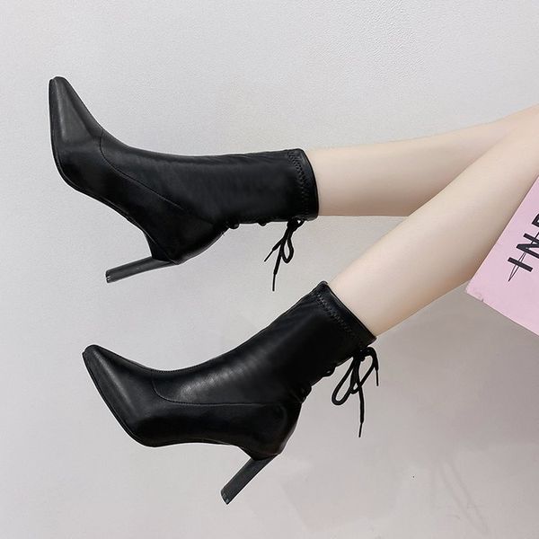 boots women's shoes fashion wild pointed lace up booties high heel over the knee high heel ugb4, Black
boots women's shoes fashion wild pointed lace up booties high heel over the knee high heel ugb4, Black