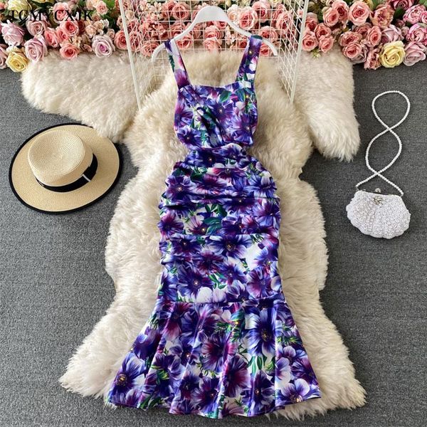 summer runway boho flower print purple elegant dress women spaghetti strap draped ruffles party mermaid dresses female casual, Black;gray
summer runway boho flower print purple elegant dress women spaghetti strap draped ruffles party mermaid dresses female casual, Black;gray