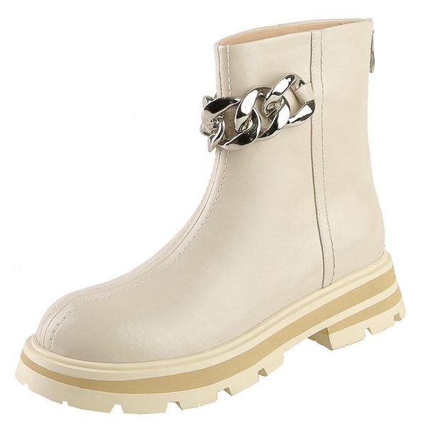 boots outdoor leisure women ankle genuine leather round toe thick high heels motorcycle autumn winter chain shoes woman, Black
boots outdoor leisure women ankle genuine leather round toe thick high heels motorcycle autumn winter chain shoes woman, Black