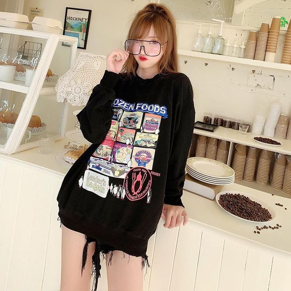 women's hoodies & sweatshirts 2021 fashion cartoon cotton autumn women blue ladies long sleeve casual hip hop cool pullover clothes swe, Black
women's hoodies & sweatshirts 2021 fashion cartoon cotton autumn women blue ladies long sleeve casual hip hop cool pullover clothes swe, Black
