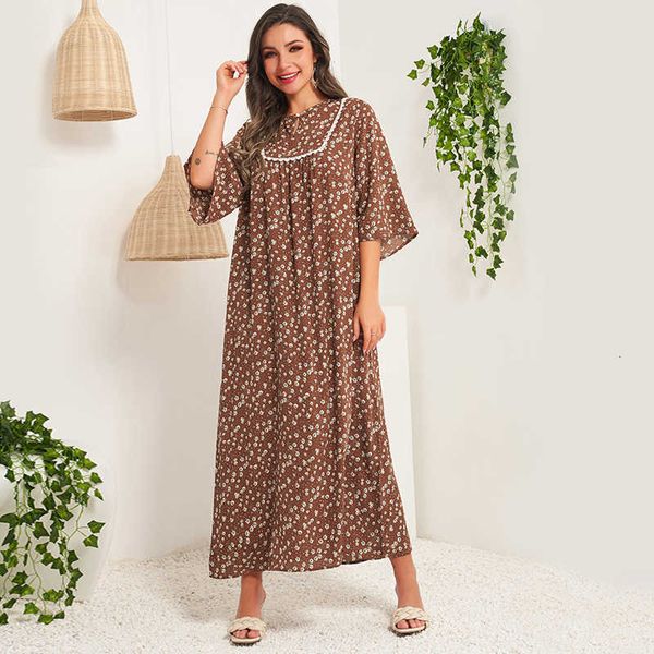 casual dresses summer style women's fashion neckline cardigan temperament broken round neck half sleeve flower long loose yyp5, Black;gray 
casual dresses summer style women's fashion neckline cardigan temperament broken round neck half sleeve flower long loose yyp5, Black;gray