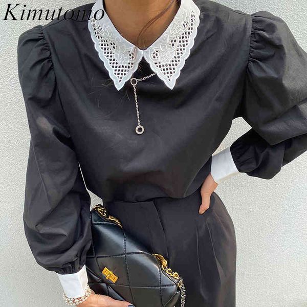 kimutomo fashion vintage chic blouse women french style turn-down collar embroidery hollow out puff sleeve shirt outwear elegant 210521, White
kimutomo fashion vintage chic blouse women french style turn-down collar embroidery hollow out puff sleeve shirt outwear elegant 210521, White