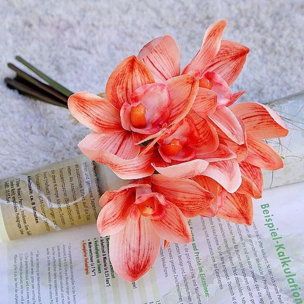 simulation 6heads cymbidium bunch artificial flowers home decoration mall window display wedding pography fake orchid decorative & wreaths
simulation 6heads cymbidium bunch artificial flowers home decoration mall window display wedding pography fake orchid decorative & wreaths
