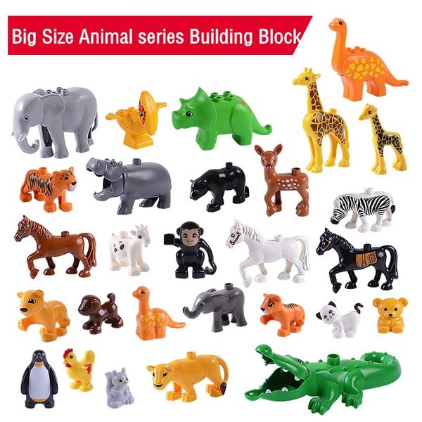 28PCS/Set Animal Series Big Building Blocks and 1PCS Base Plate Compatible Brands Bricks Model Figures Toys Kids Children Gifts
28PCS/Set Animal Series Big Building Blocks and 1PCS Base Plate Compatible Brands Bricks Model Figures Toys Kids Children Gifts