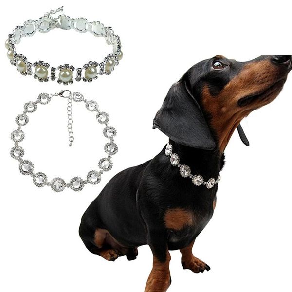 pet dogs cute rhinestone collar necklace imitation pearl collars dog cat fancy princess wedding style & leashes
pet dogs cute rhinestone collar necklace imitation pearl collars dog cat fancy princess wedding style & leashes