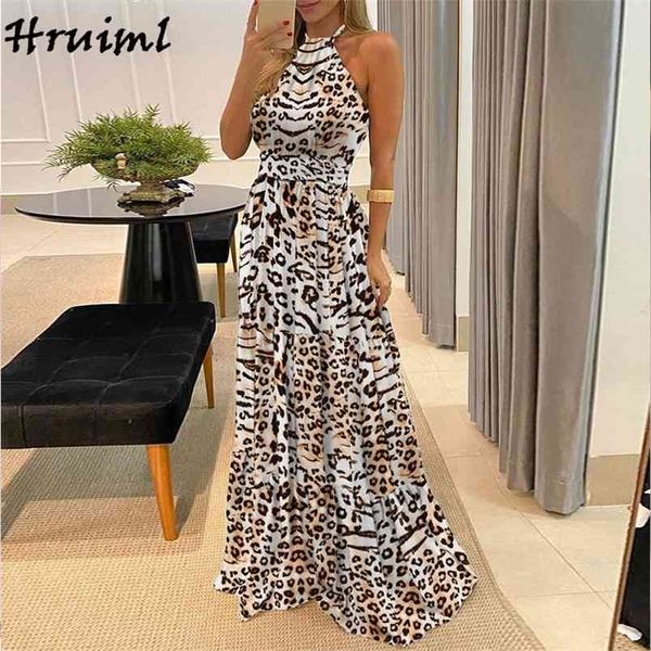 women's summer sundresses halter high waist leopard plok dot print long dress party a line casual elastic 210513, Black;gray
women's summer sundresses halter high waist leopard plok dot print long dress party a line casual elastic 210513, Black;gray
