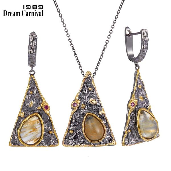 jewelry sets dreamcarnival1989 new arrivals women pendant necklace earrings set pyramid look water melon cz black gold color ep3998s2
jewelry sets dreamcarnival1989 new arrivals women pendant necklace earrings set pyramid look water melon cz black gold color ep3998s2