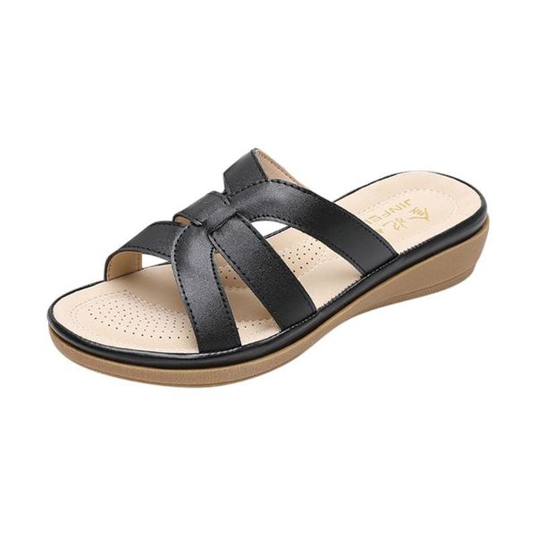 slippers women's summer elegant bohemian hallow cross tie casual wedges slipper ladies home shoes woman sandalias mujer, Black
slippers women's summer elegant bohemian hallow cross tie casual wedges slipper ladies home shoes woman sandalias mujer, Black