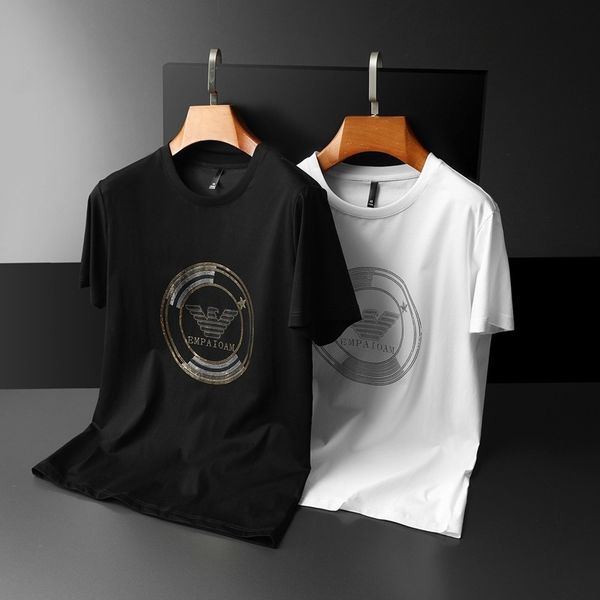 fashion t shirts 2021 summer men's round neck short sleeve high end atmosphere mercerized cotton essential for men, White;black
fashion t shirts 2021 summer men's round neck short sleeve high end atmosphere mercerized cotton essential for men, White;black