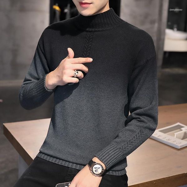 sweater 2021 fall -selling woolen men's half high neck korean style slim handsome youth casual knitted1, White;black
sweater 2021 fall -selling woolen men's half high neck korean style slim handsome youth casual knitted1, White;black