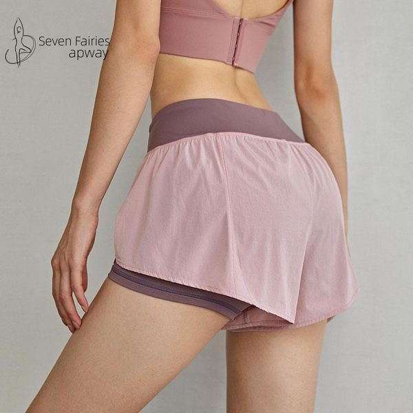 gym clothing 2021 high waist sports shorts female fake two-piece anti-failure yoga pants quick-drying fitness summer thin section, White;black
gym clothing 2021 high waist sports shorts female fake two-piece anti-failure yoga pants quick-drying fitness summer thin section, White;black