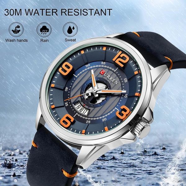 wristwatches curren casual fashion calendar wristwatch men leather strap japan quartz date clock business gentlemen's watch waterproof, Slivery;brown
wristwatches curren casual fashion calendar wristwatch men leather strap japan quartz date clock business gentlemen's watch waterproof, Slivery;brown