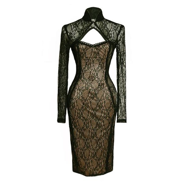 casual dresses retro temperament high waist black long sleeve hollow out backless lace dress audrey hepburn 1960s vintage, Black;gray
casual dresses retro temperament high waist black long sleeve hollow out backless lace dress audrey hepburn 1960s vintage, Black;gray