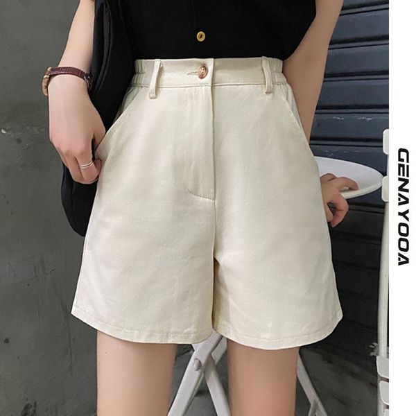 genayooa streetwear cotton women korean style summer woman high waist wide leg cargo women's shorts female casual 210417, White;black
genayooa streetwear cotton women korean style summer woman high waist wide leg cargo women's shorts female casual 210417, White;black